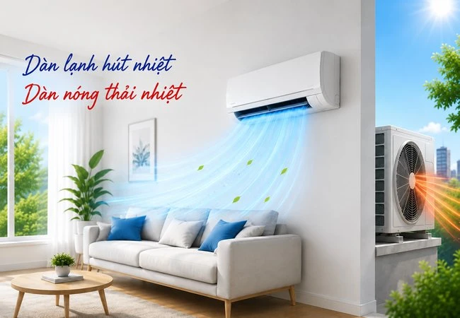 Điều hòa làm lạnh căn phòng bằng cách nào?